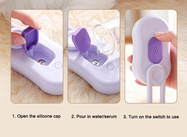 MeowMist™ – Smart Steam Brush