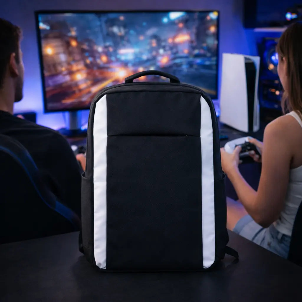 Carrying Backpack for Ps5/Slim/Pro - Waterproof Shockproof Protective Bag for PS5 Console & Gaming Accessories Storage