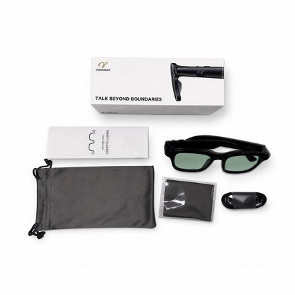 Visionray Smart Glasses - Unisex Casual Wearable, 8MP Sony Camera, 4K Photo, 1080P Video, AI Voice Assistant, Real-Time Translation, Bluetooth Open-Ear Audio, Photochromic Lenses