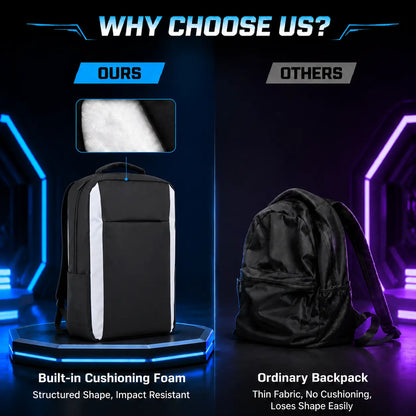 Carrying Backpack for Ps5/Slim/Pro - Waterproof Shockproof Protective Bag for PS5 Console & Gaming Accessories Storage