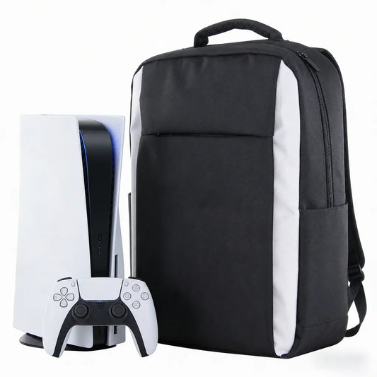 Carrying Backpack for Ps5/Slim/Pro - Waterproof Shockproof Protective Bag for PS5 Console & Gaming Accessories Storage