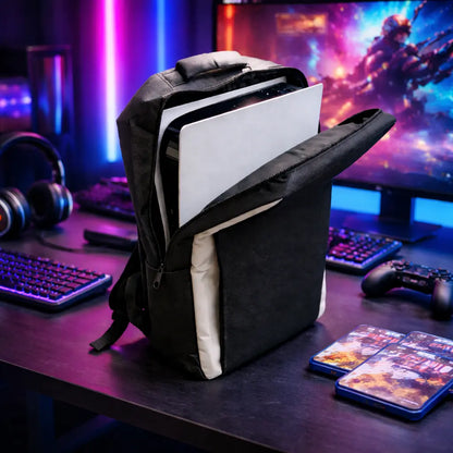 Carrying Backpack for Ps5/Slim/Pro - Waterproof Shockproof Protective Bag for PS5 Console & Gaming Accessories Storage