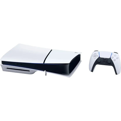Playstation 5 Slim Console Disc Version - Fortnite Flowering Chaos Bundle - White