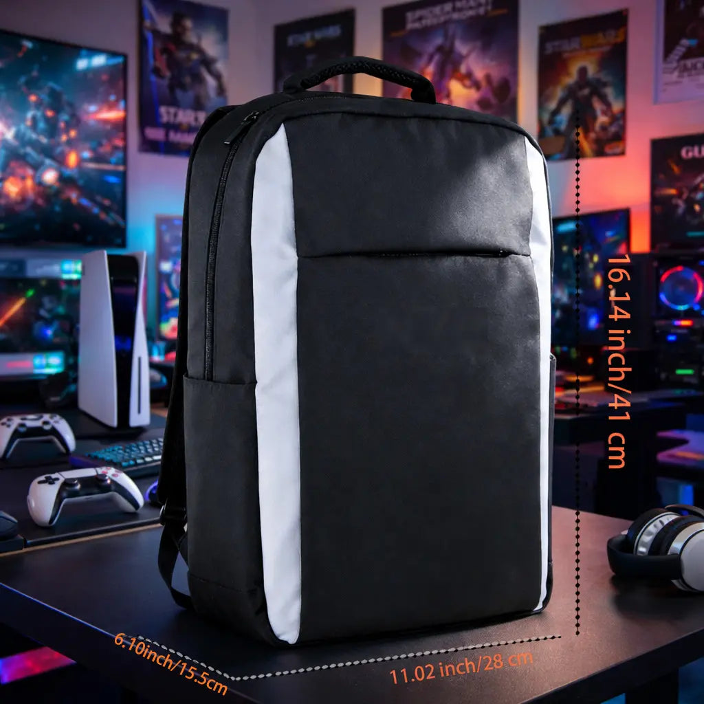 Carrying Backpack for Ps5/Slim/Pro - Waterproof Shockproof Protective Bag for PS5 Console & Gaming Accessories Storage